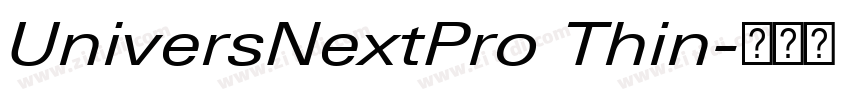 UniversNextPro Thin字体转换